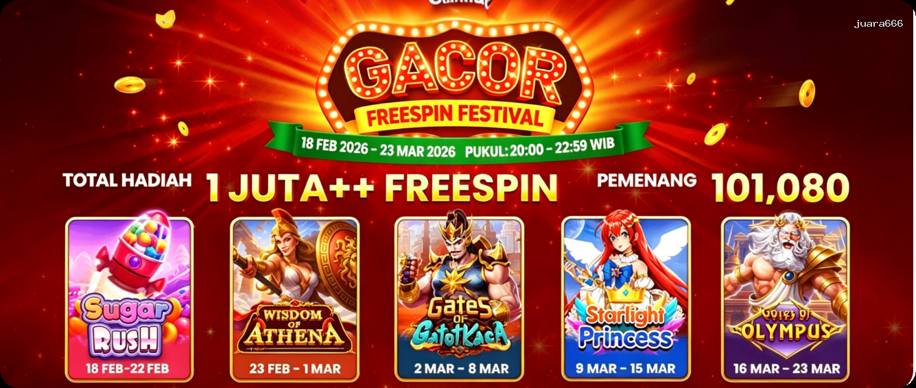 Login juara666 Sekarang Bonus Melimpah